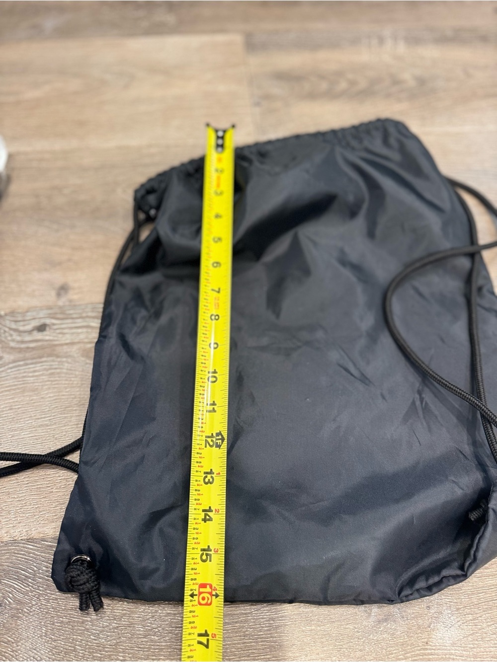 Official Porsche Motorsport Unisex Gym Bag Drawstring Pull Bag Black White NWOT - Picture 2 of 4